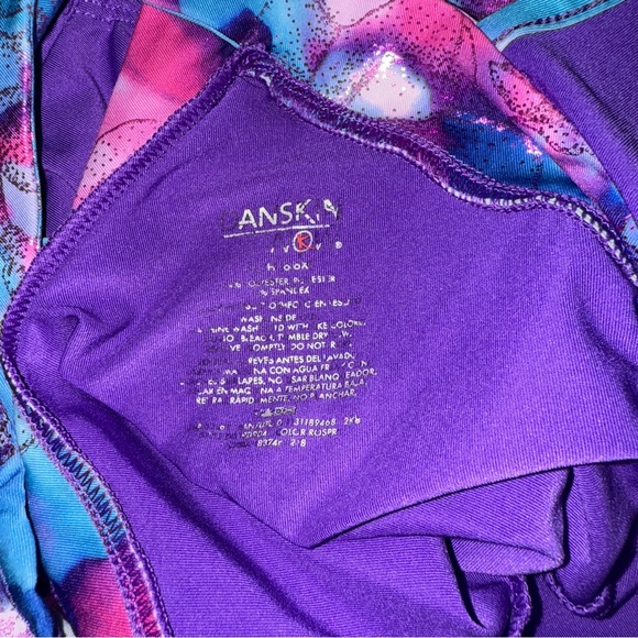 Danskin Purple and Multicolor Kids Leotard - Picture 4 of 5